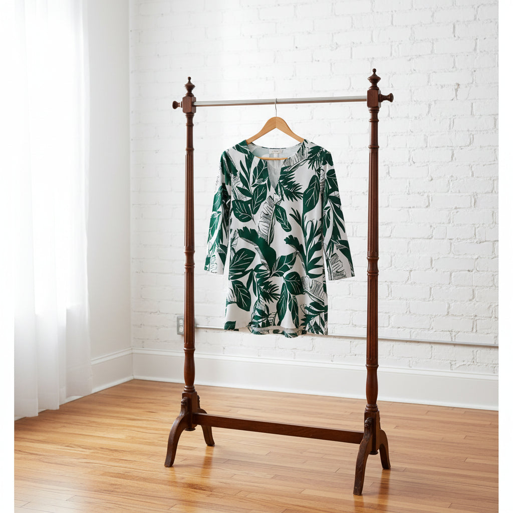 Women's St. Lucia Tunic Top | Eden Green Palm Paradise