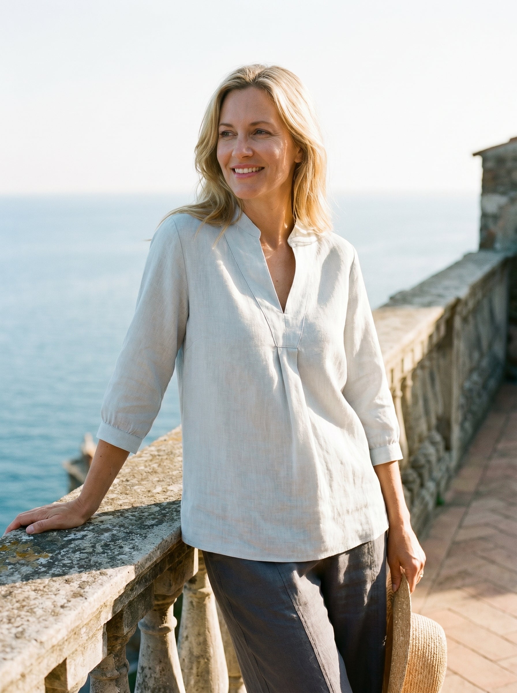 100% Linen Dress Shirt JOANNA