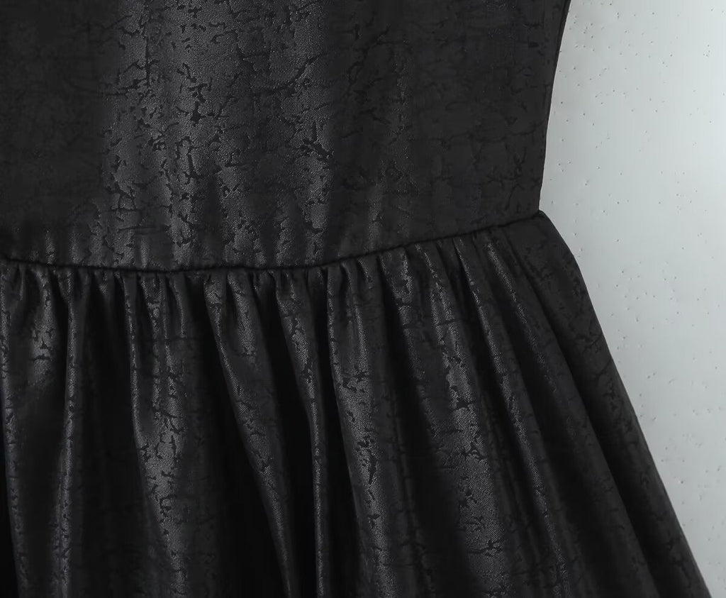 Black Sleeveless Dress Women Summer Design Waist Slimming Cocktail Dress
