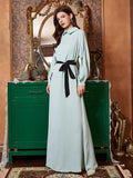 Elegant Dress with Belt