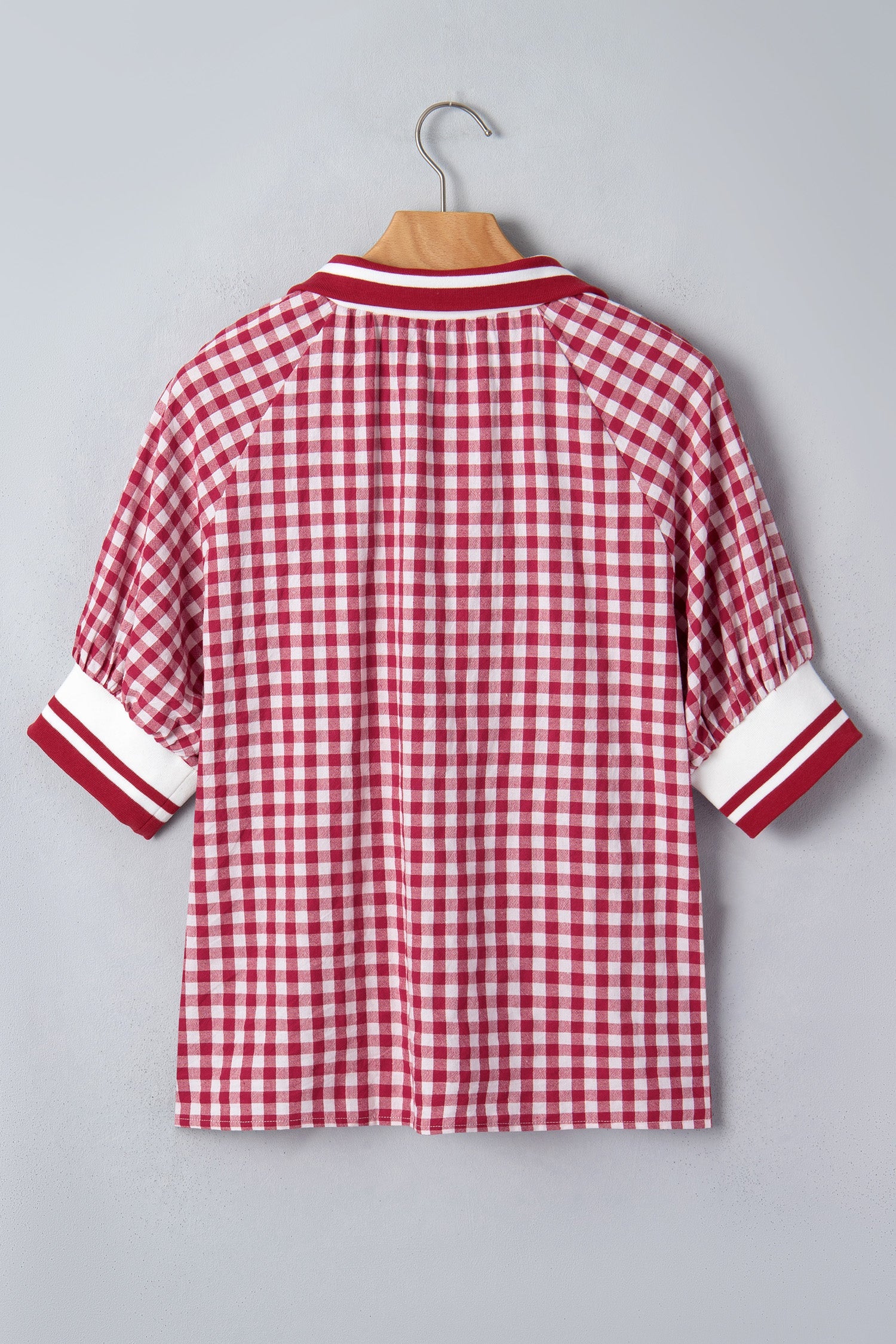 Journi Patchwork Half Zip Blouse