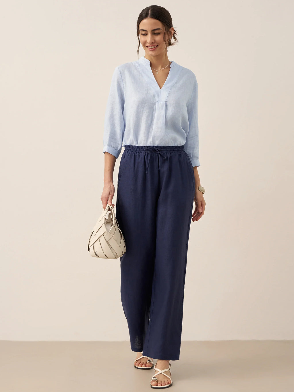 100% Linen Classic Pants LYON