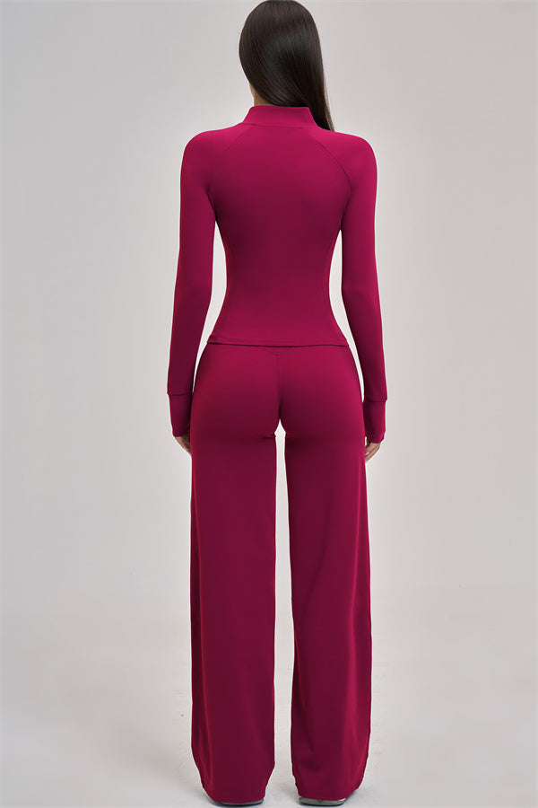 The Swoon Jacket Tank Top Flared Leggings 3-Piece Set