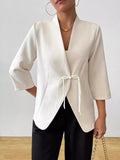 Three-Quarter Sleeves Blazer
