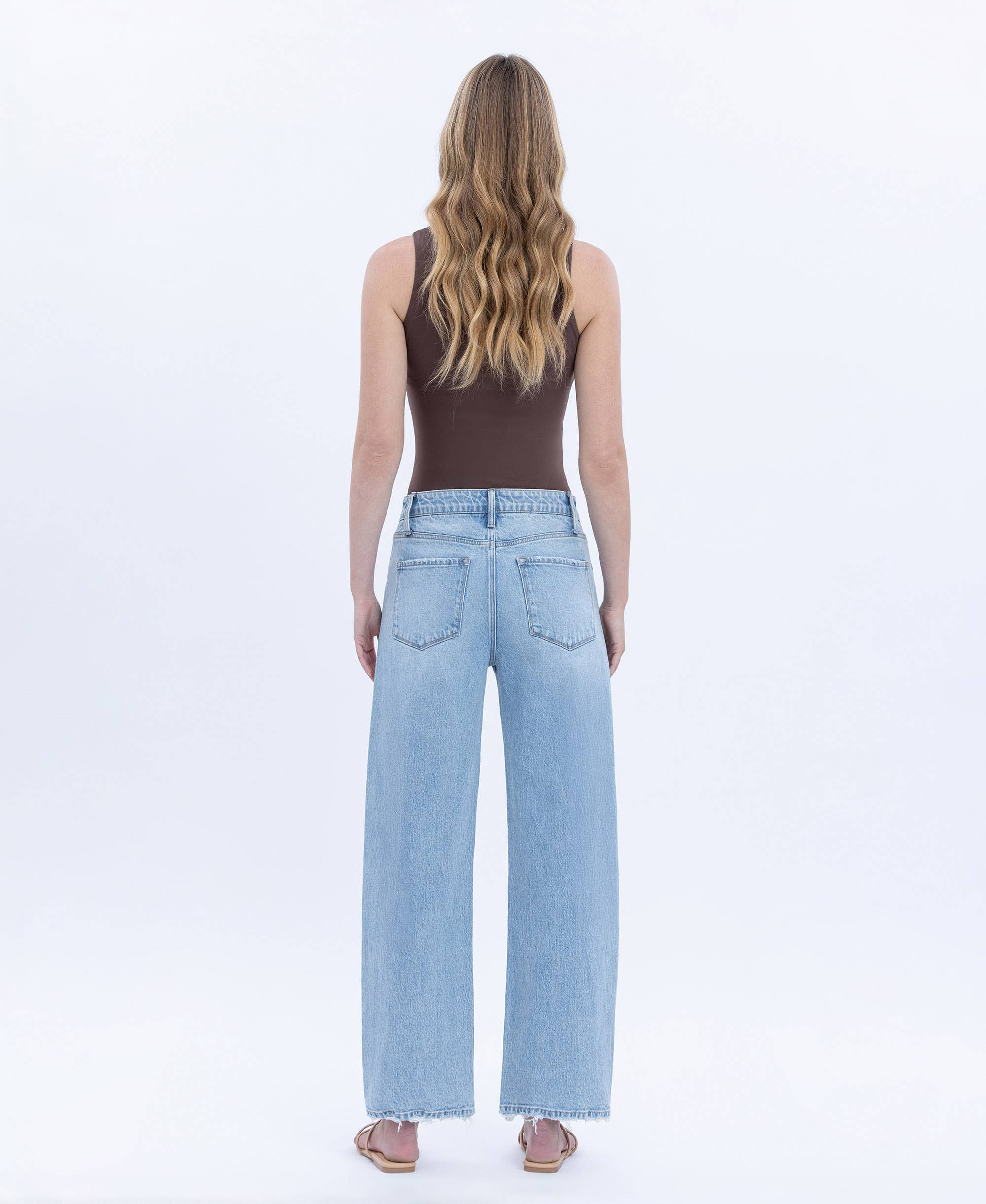Brylee High Rise Crop Barrel Jean