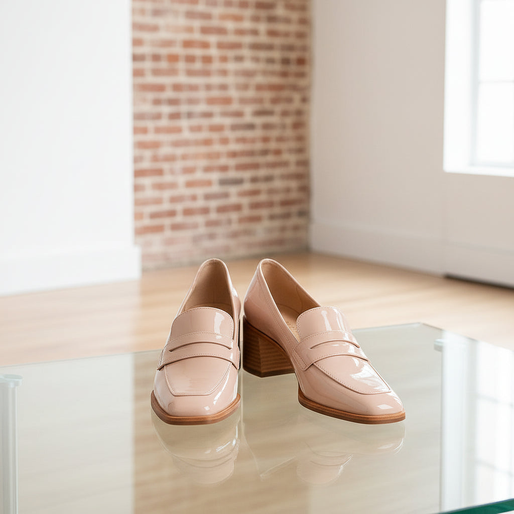 Women’s Square-Toe Slip-On Oversized Fashion Shoes