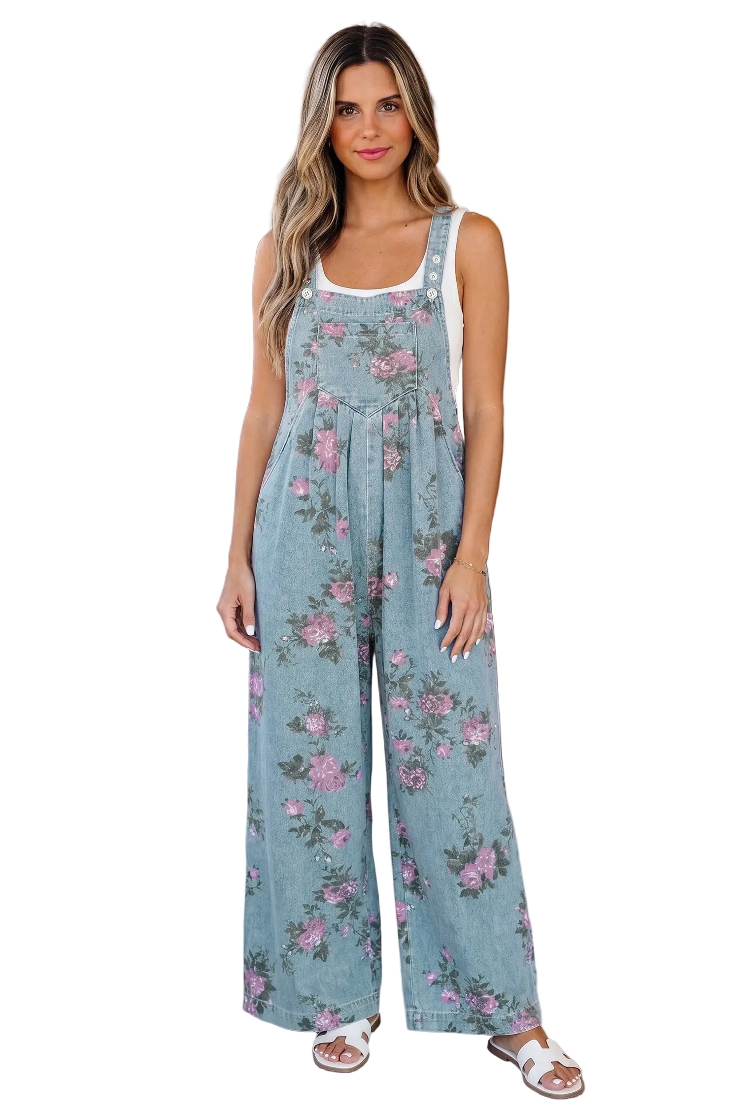Olivia Waist Wide Leg Jumpsuit