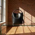 Saint Laurent Black Calfskin Leather Smooth Grain Bucket Bag – Single Handle & Adjustable Strap