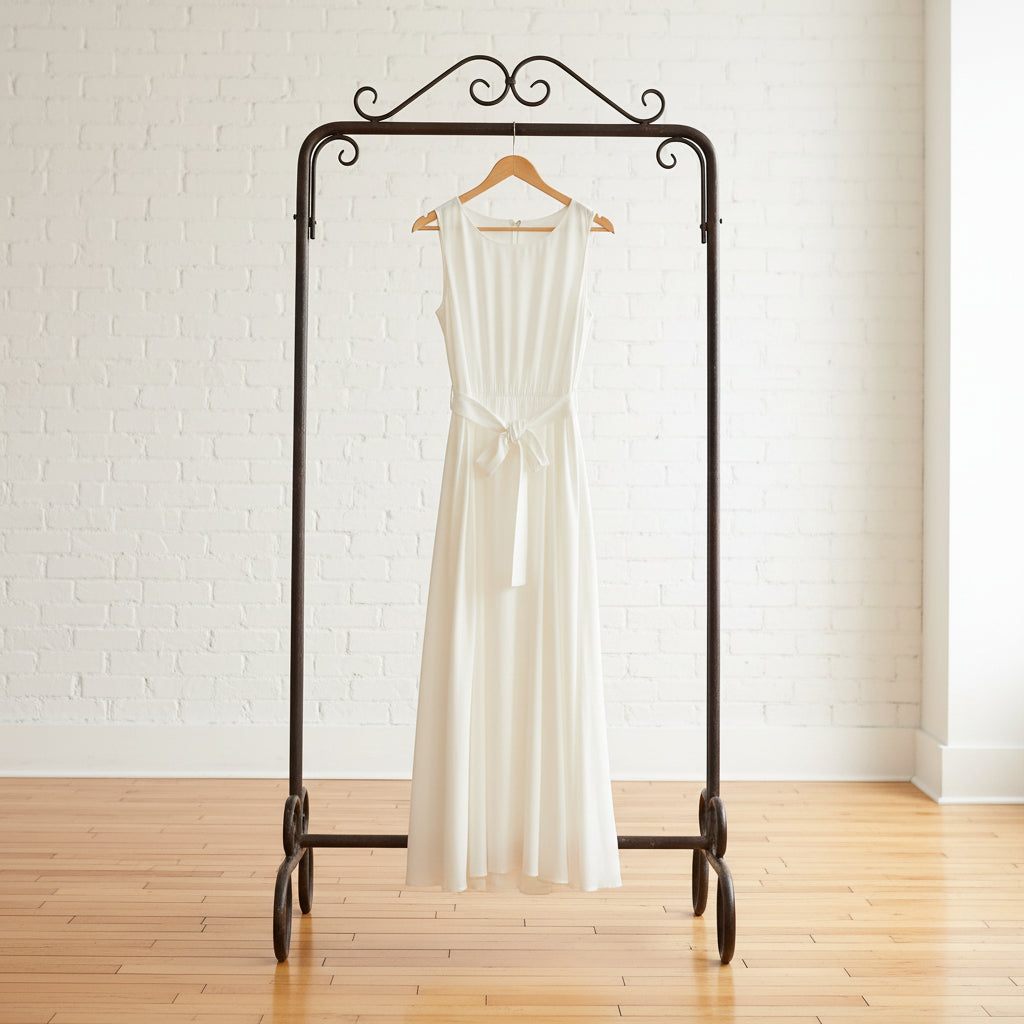 Women's Lace-Up Waist-Cinching Sleeveless Maxi Dress