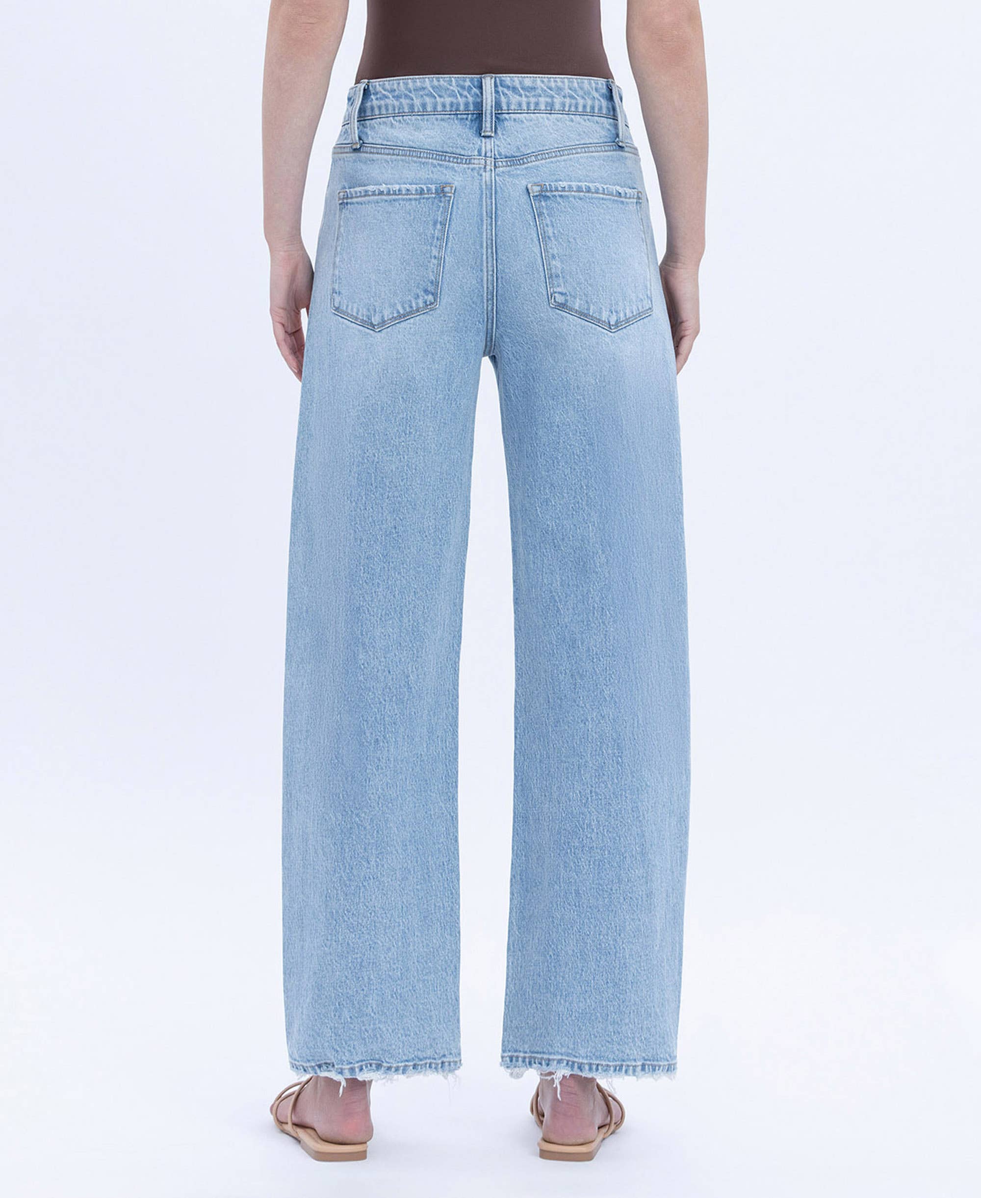 Brylee High Rise Crop Barrel Jean