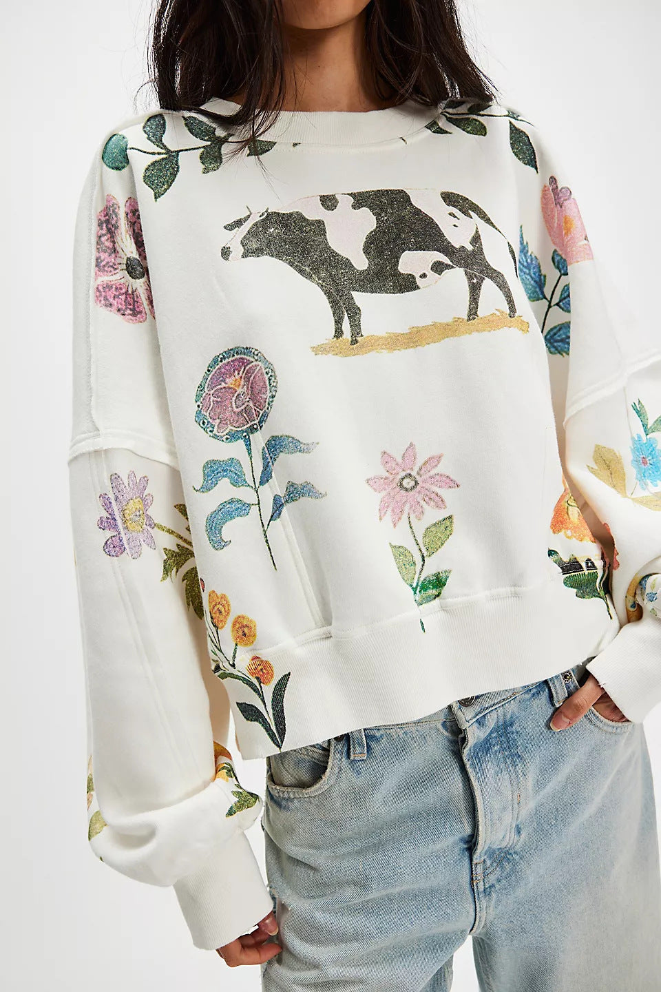Autumn Winter Women Clothing Printing Loose Casual Top All Matching Hoodie Women