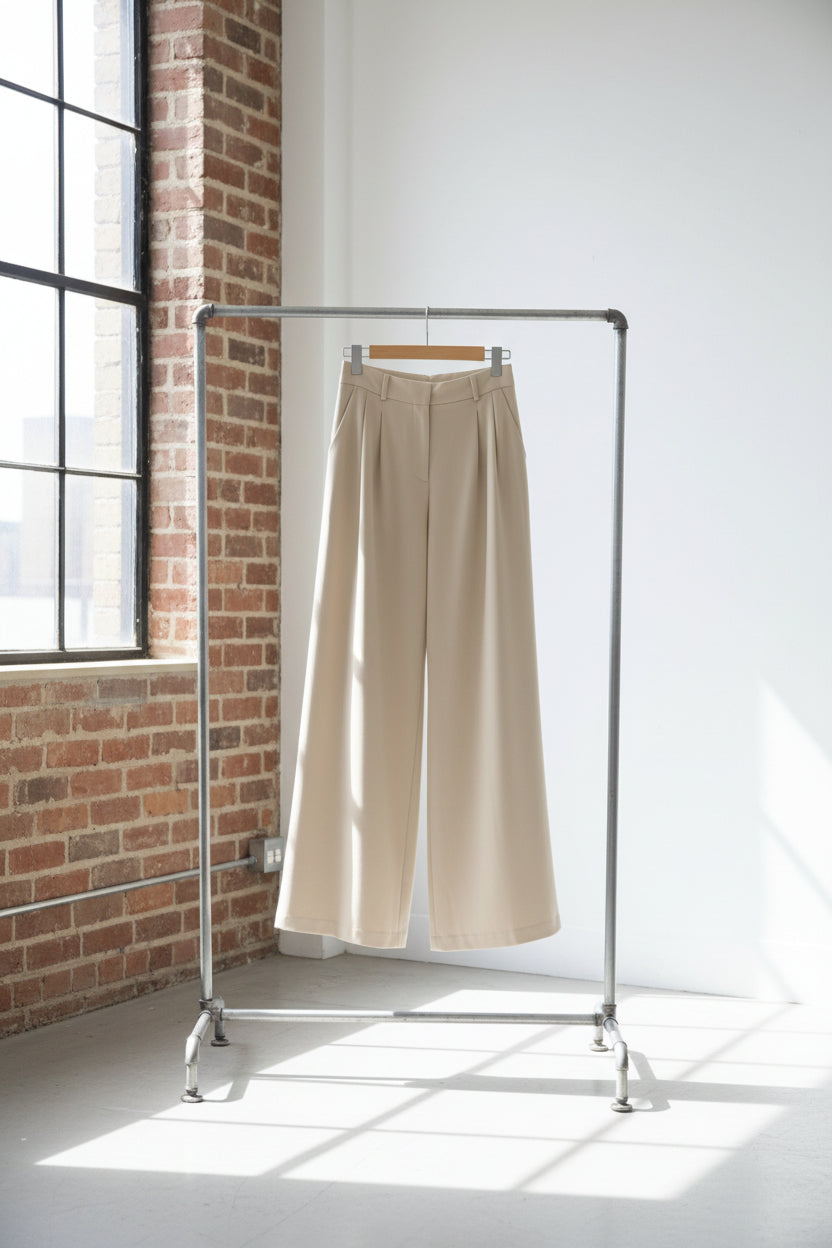 Casual Khaki Fashionable Elegant Wide Leg Pants Autumn Winter All Matching Lazy Office High Waist Work Pant Trousers