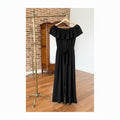 Off-Shoulder Ruffled Wide Leg Jumpsuit
