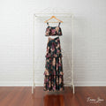 Floral Print Ruffle Cami and Skirt Two-Piece Set