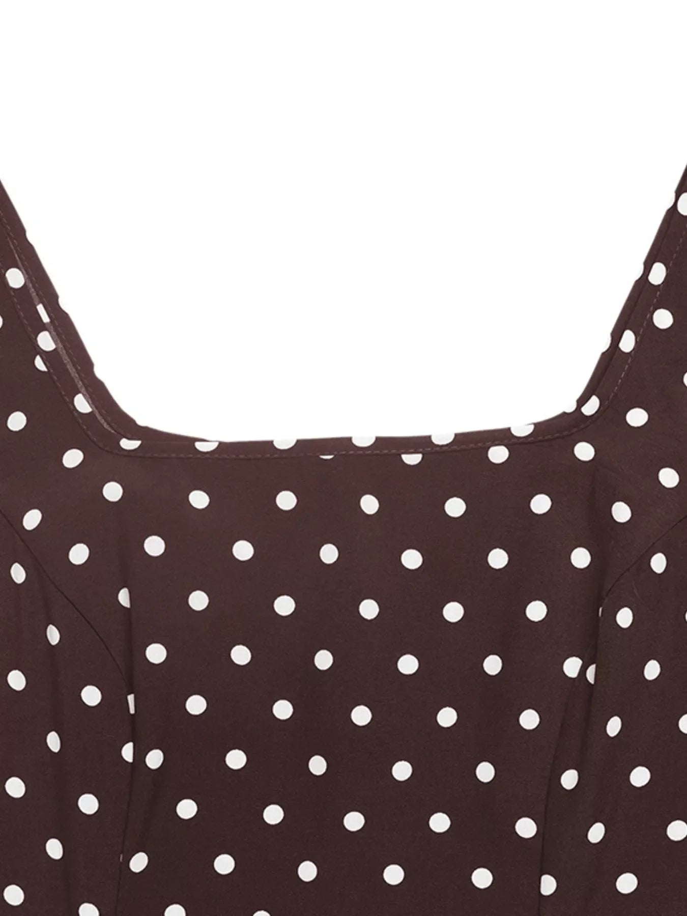 Polka Dot Sleeveless Maxi Dress