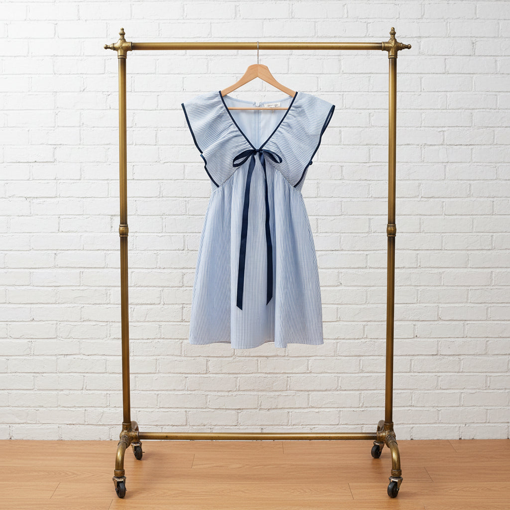 Women's V-Neck Ruffle Puff Sleeve Mini Dress – Flirty Summer Dress