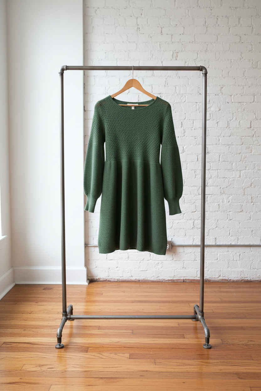 Mist Green Sweater Dress