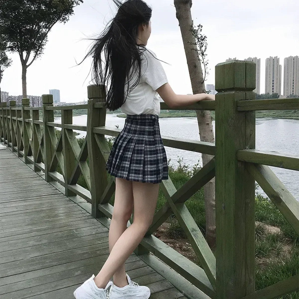 Women's Preppy mini skirt